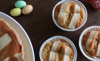 Pastiera con cuore di pistacchio, merenda dolce nelle vacanze pasquali per gli alunni della scuola secondaria di I grado | Homework & Muffin