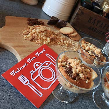 Coppa di crema allo stracchino con Veneziana, ricetta dolce di Gabriella Rizzo partecipante al Talent For Food 2018 | Homework & Muffin